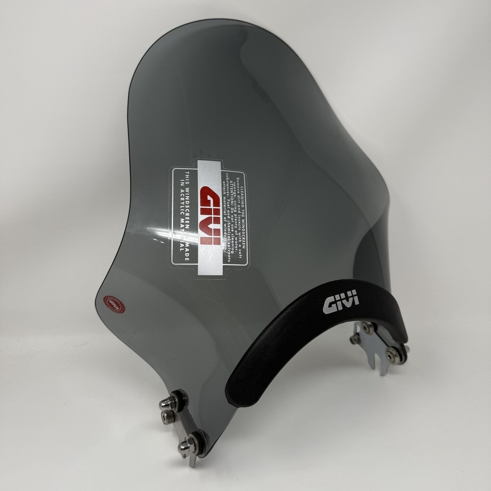 GIVI Dark Smoke Universal Motorcycle Windshield Screen PMMA A201